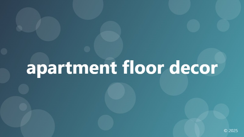 apartment floor decor