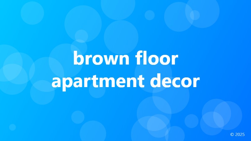 brown floor apartment decor