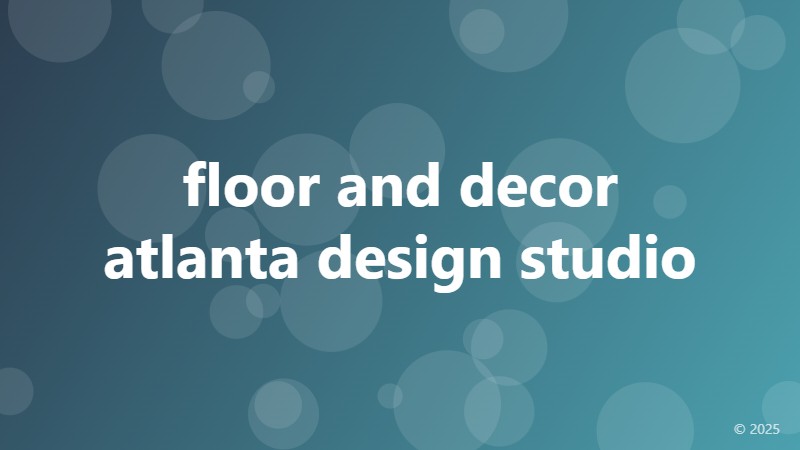 floor and decor atlanta design studio