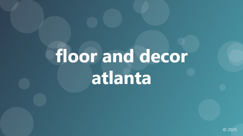 floor and decor atlanta