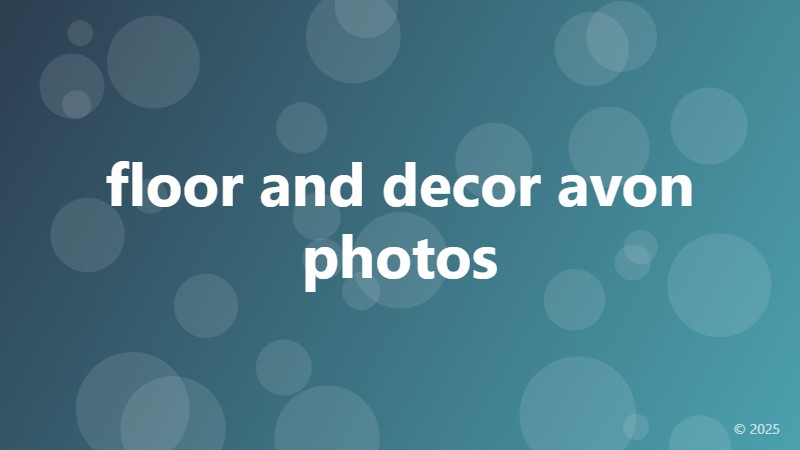 floor and decor avon photos