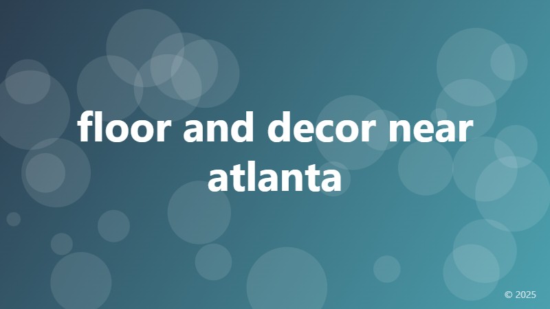 floor and decor near atlanta