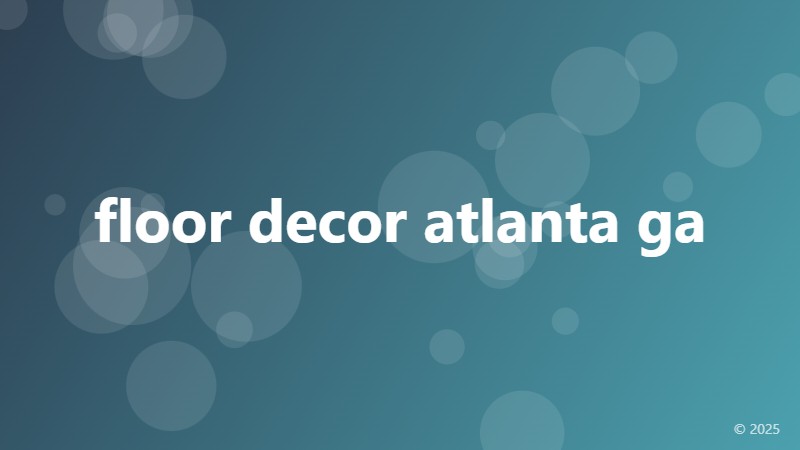 floor decor atlanta ga