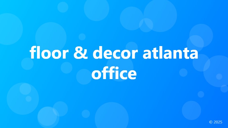 floor & decor atlanta office