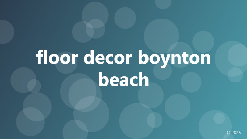 floor decor boynton beach