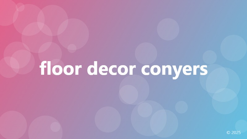 floor decor conyers