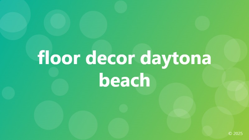 floor decor daytona beach