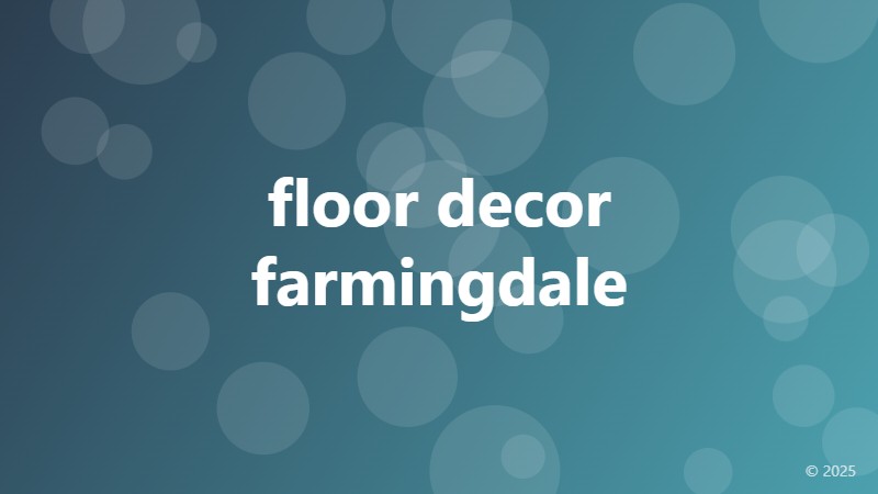 floor decor farmingdale