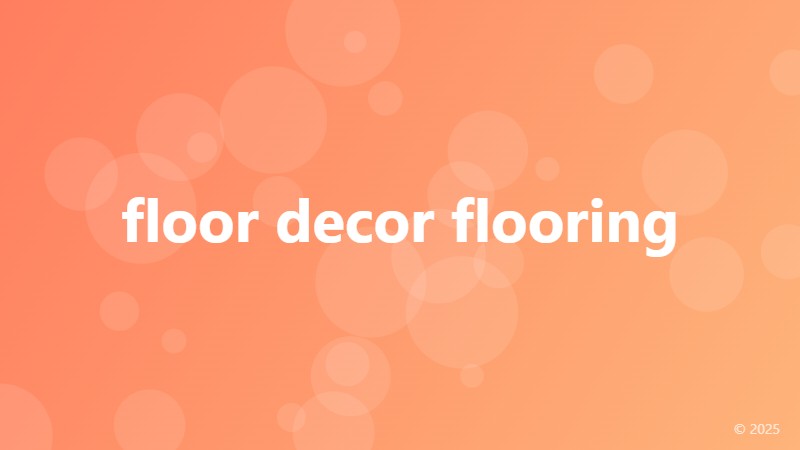 floor decor flooring