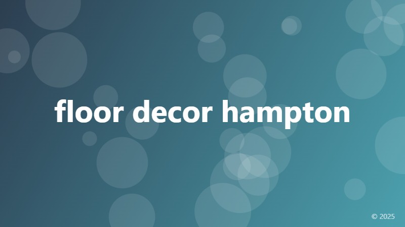 floor decor hampton