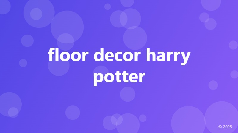 floor decor harry potter