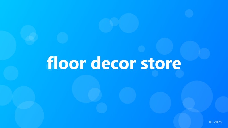 floor decor store