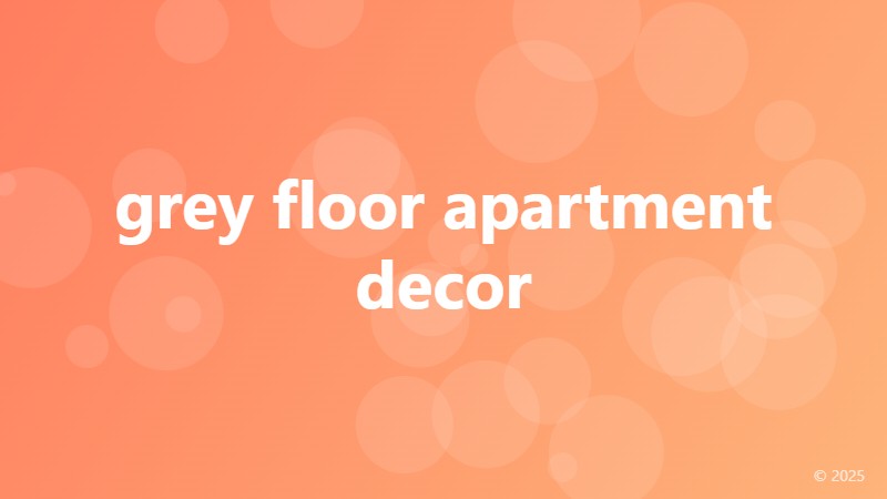 grey floor apartment decor
